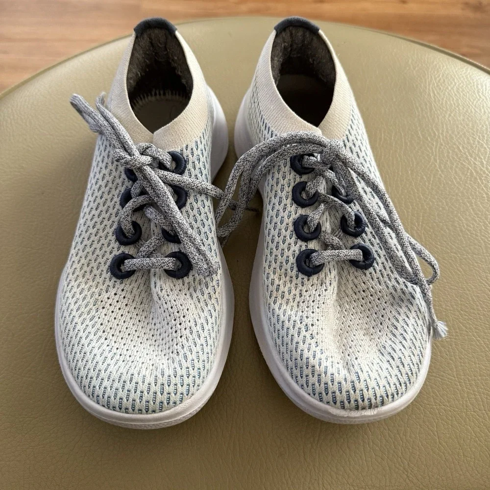 Allbirds Tree Dasher 2 Women's Size US 7 Blizzard Blue White Running‎ Sneakers